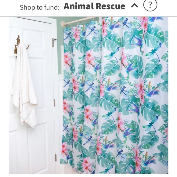 NWT TROPICAL SHOWER CURTAIN Still in package - Picture 1 of 7
